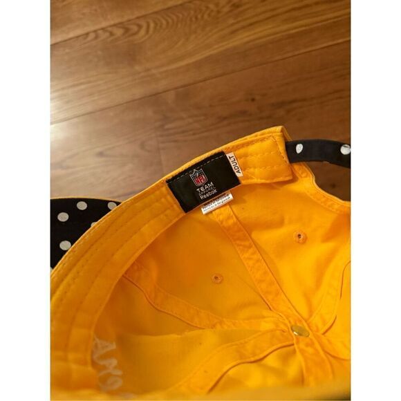 Reebok Pittsburgh Steelers Women’s Adjustable Cap – Yellow with Rhinestones & Po - Picture 5 of 5